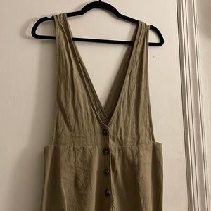 Olive green wide leg jumper